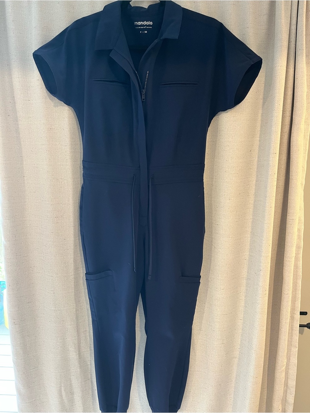 Mandala Women's Navy Utility Jumpsuit